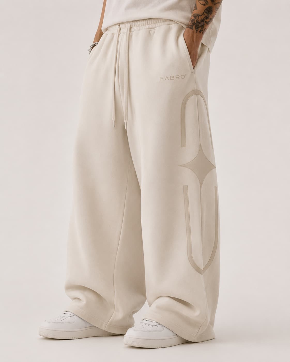 Studio Joggers — Cream